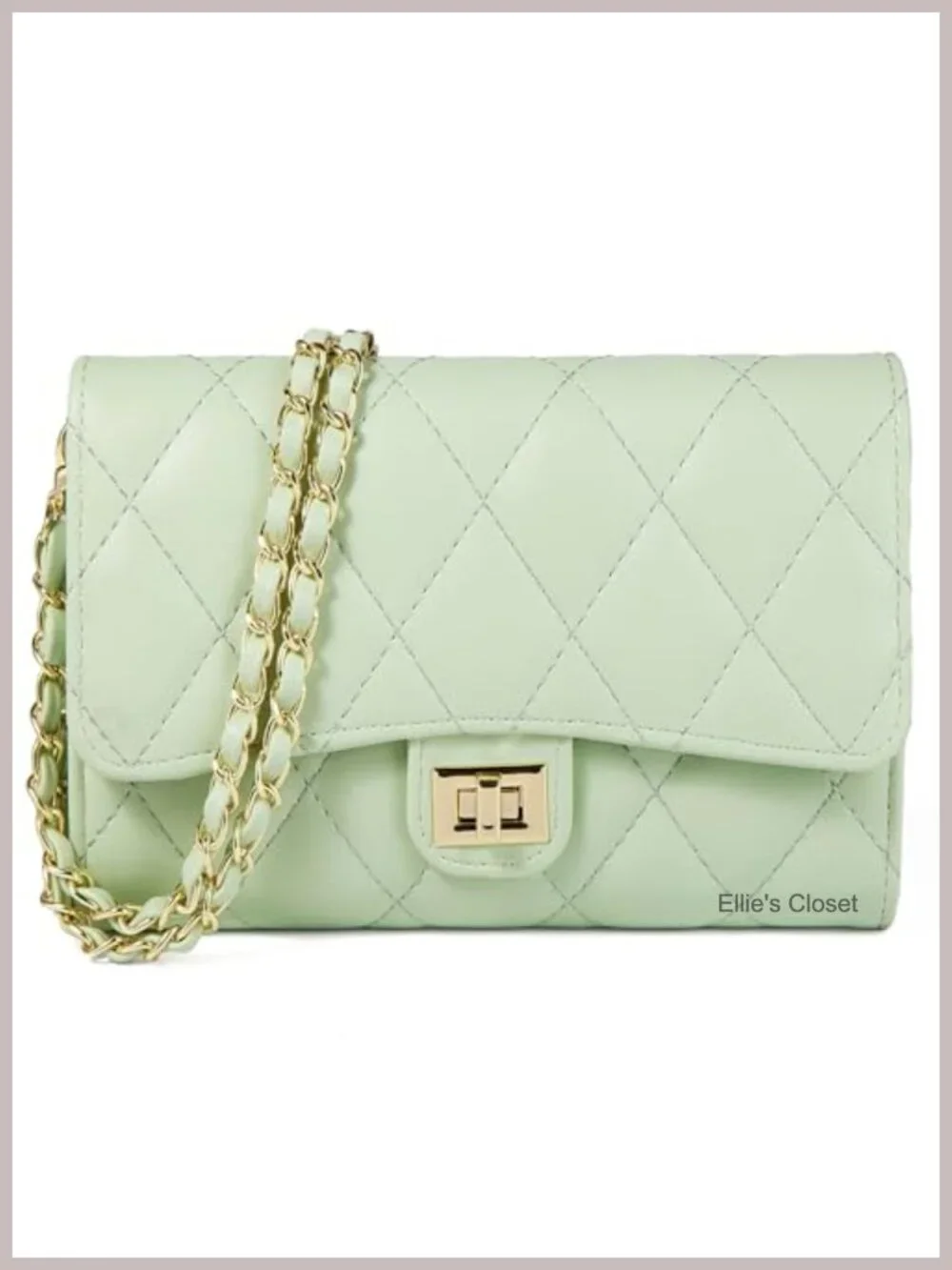Small Crossbody Sling Bag Women Soft Leather Chain Strap Purse with Wallet